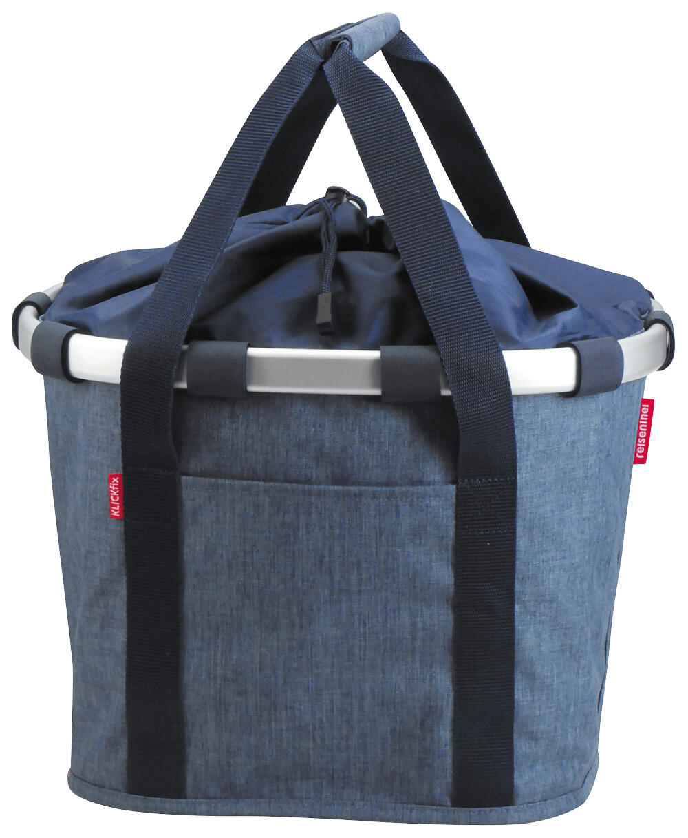 KLICKFIX KLICKFIX Vorderradkorb "Cestino per bicicletta" , blu twist