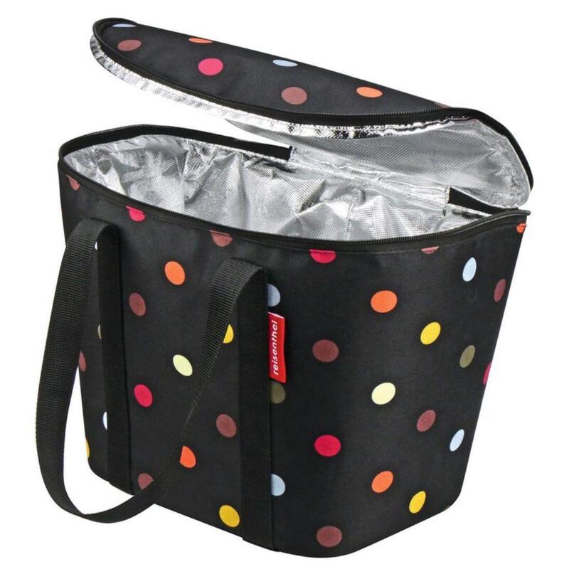 KLICKFIX Sac isotherme pour panier de guidon KLICKfix, dots