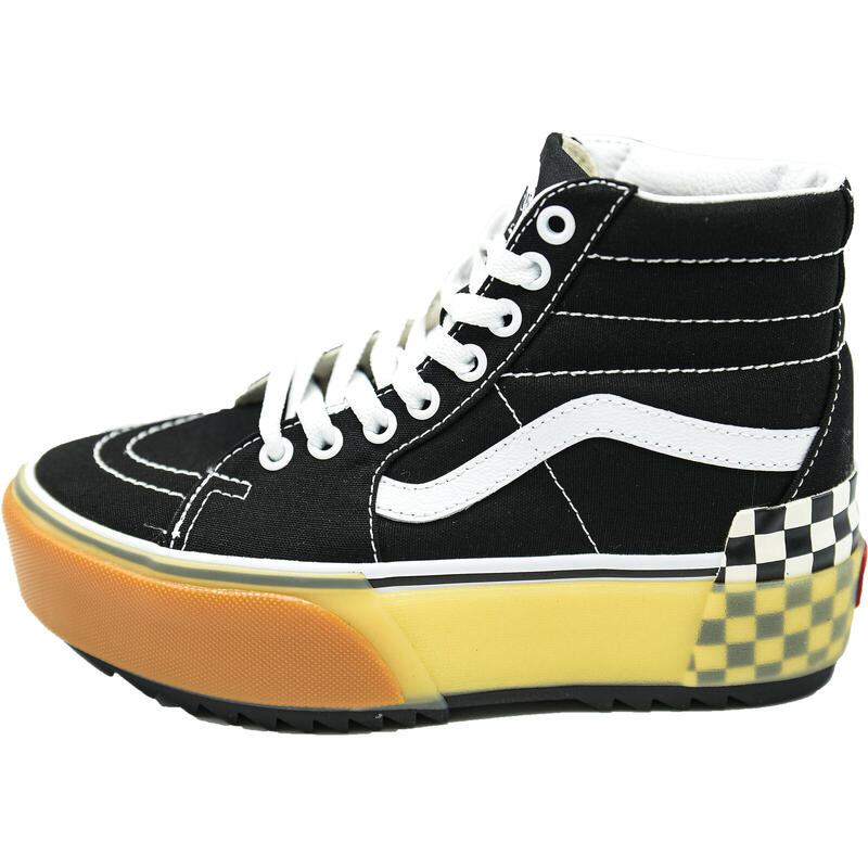 VANS Tenisi femei Vans cu platforma Sk8Hi Stacked, Negru Decathlon