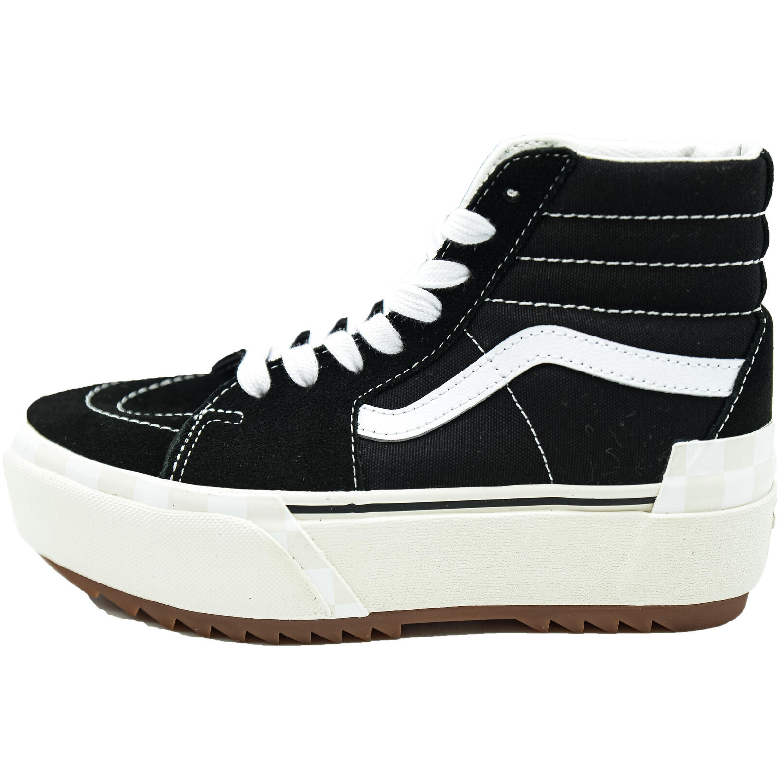 VANS Zapatillas Vans cu platforma Sk8-Hi Stacked, Negro, Mujer