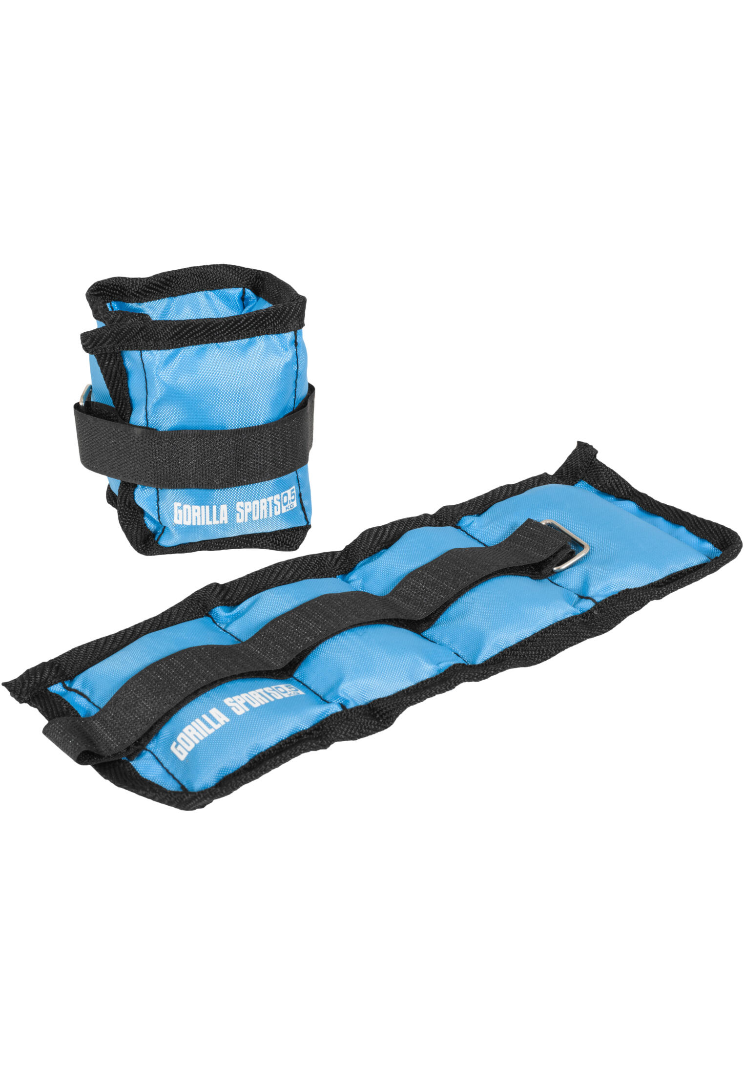 GORILLA SPORTS Enkelgewichten - 1 kg (2 x 0,5 kg) - Set van 2 - Polsgewichten -