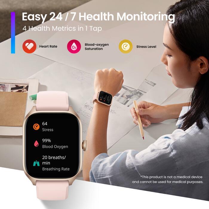 GTS 4 Smart Watch - Misty White