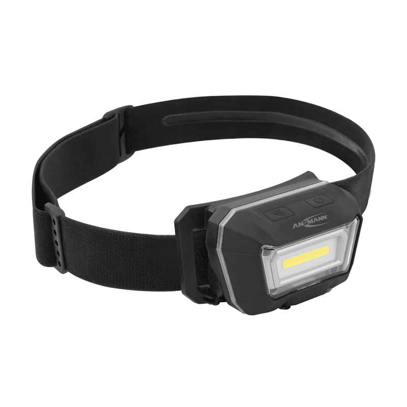 ANSMANN Akku LED Kopflampe - Profi LED Stirnlampe mit 300 Lumen - IP65 Schutz