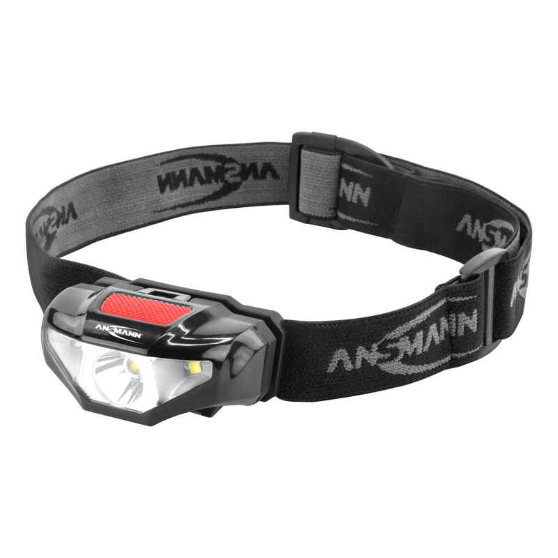 ANSMANN LED Stirnlampe - sehr Leicht und Kompakt 3W LED ideal zum Joggen