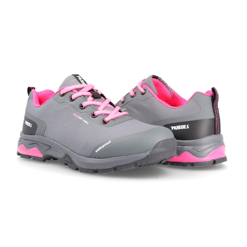 Zapatilla trekking con cordones mujeres waterproof Acacia gris