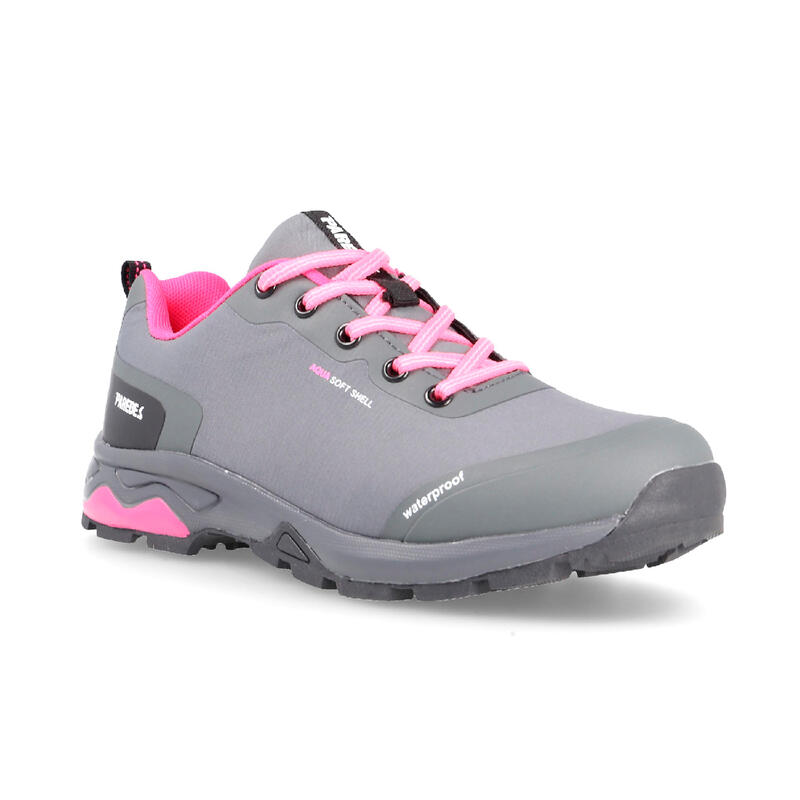 Zapatilla trekking con cordones mujeres waterproof Acacia gris