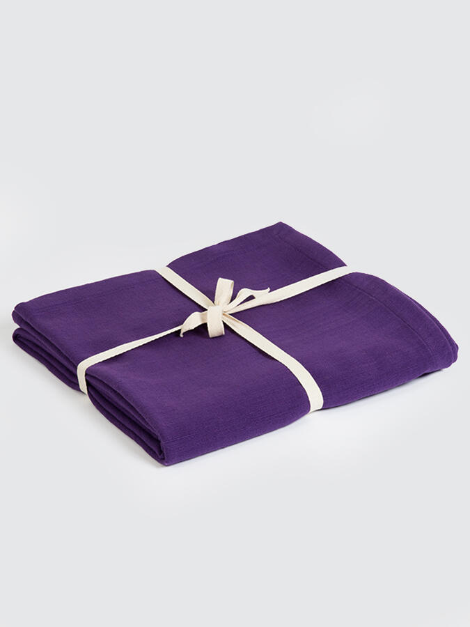 YOGA STUDIO Yoga Studio Organic Cotton Yoga Blanket - Purple