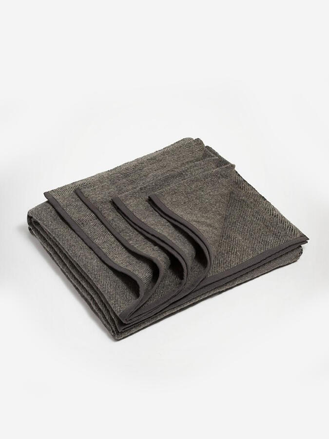 Deka na jógu z recyklované vlny Manduka - Sediment 2/7