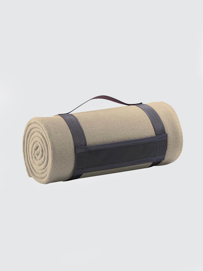 YOGA STUDIO Yoga Studio Plaid Fleece Blanket - Natural Rope
