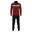 Survêtement Full Zip Enfant -  Rouge Grenat et Noir - Givova