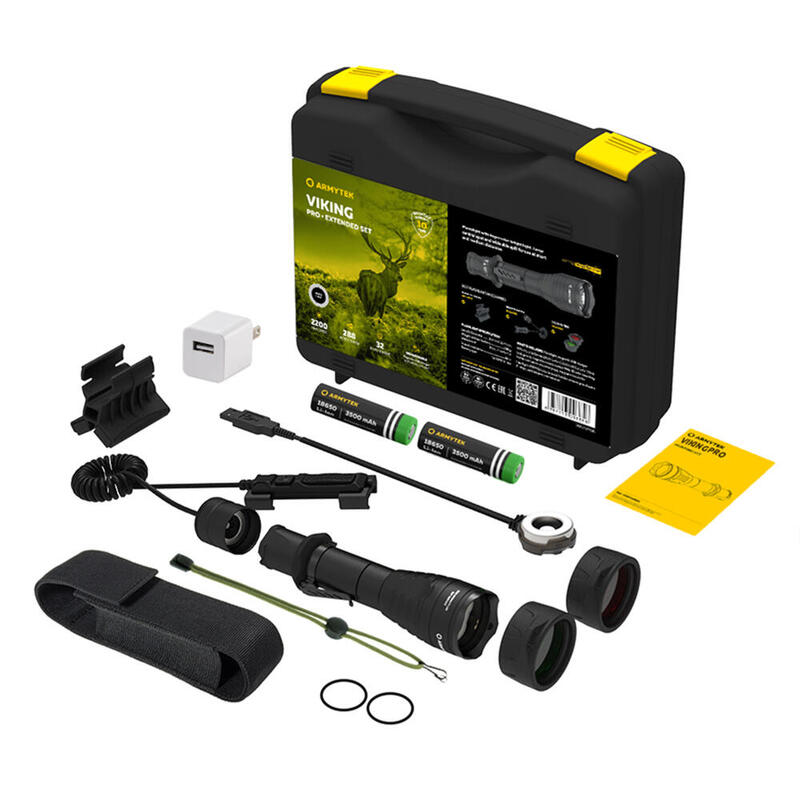 Latarka Turystyczna Taktyczna Armytek Viking Pro Magnet USB Extended Set