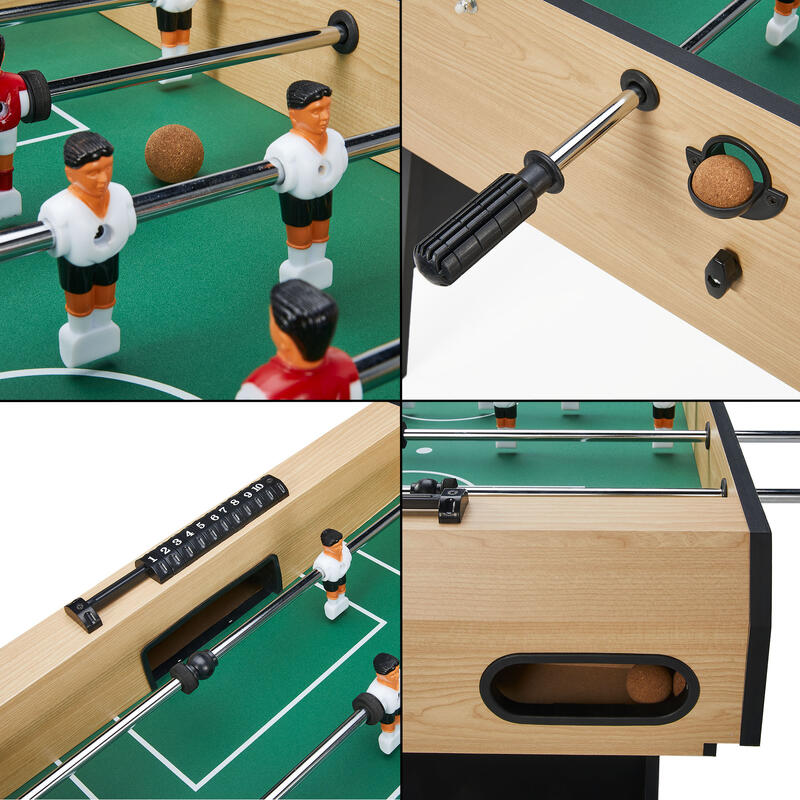 Table multi jeux pliable 4 en 1 adulte - Babyfoot - Billard - Ping Pong - Hocke
