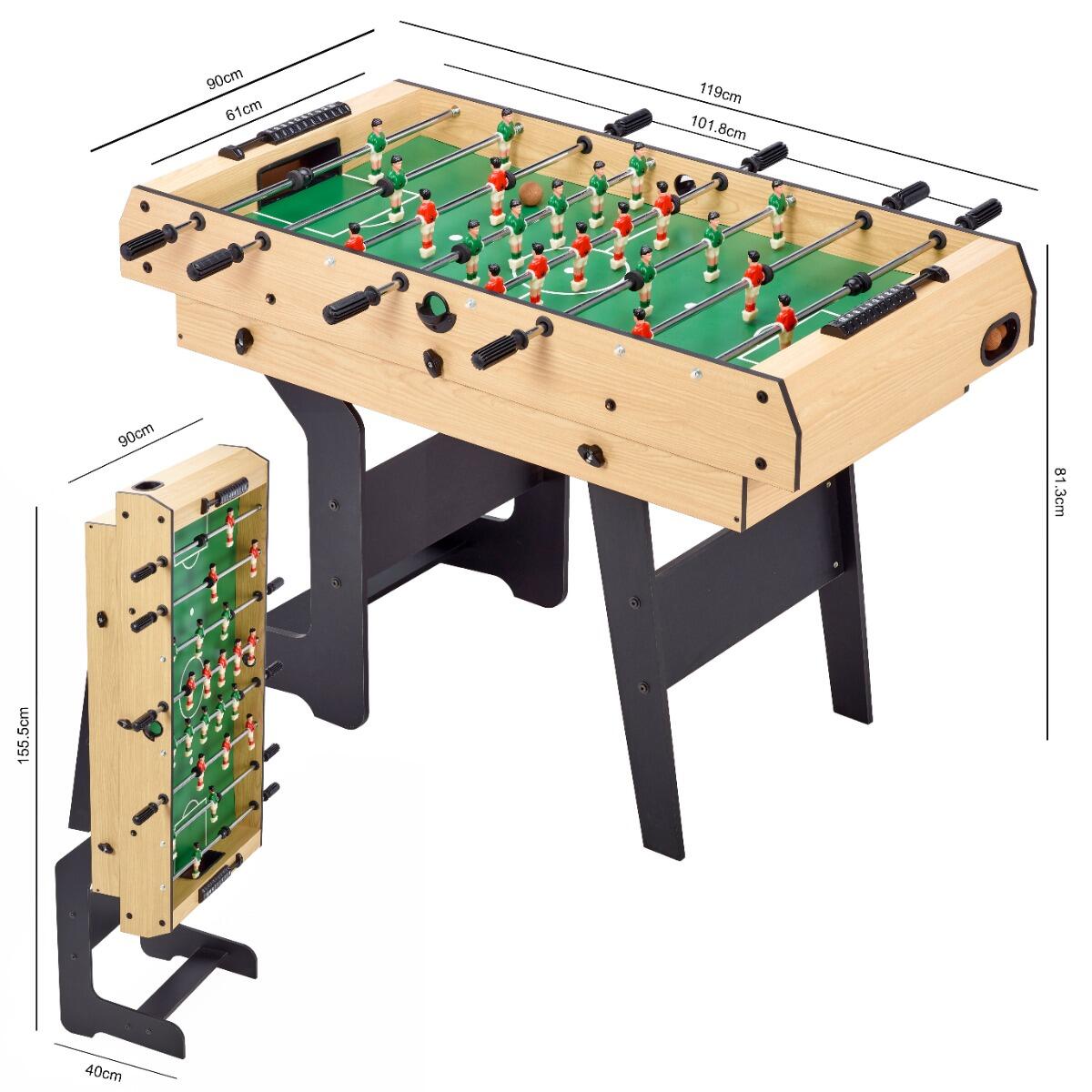 Table multi jeux pliable 16 en 1 - Baby-foot, ping pong, billard, bowling, palet 4/5