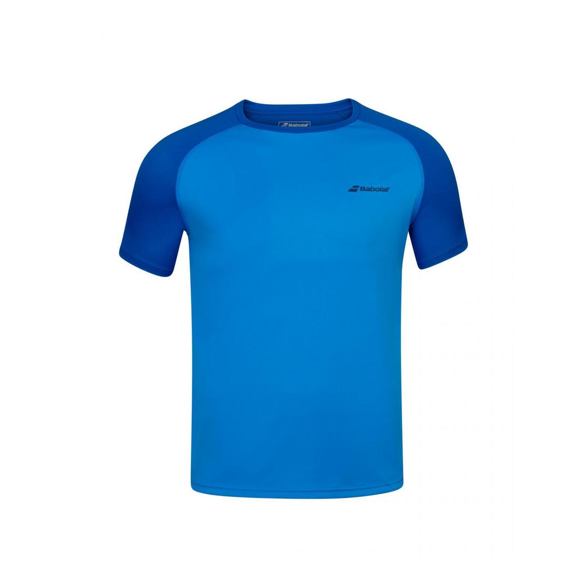 Babolat - Babolat Play Crew Neck Tee Boy 3bp1011 1000 - T-shirt Manches Courtes - Bleu - 7-8 Ans / 128-134 Cm - Decathlon
