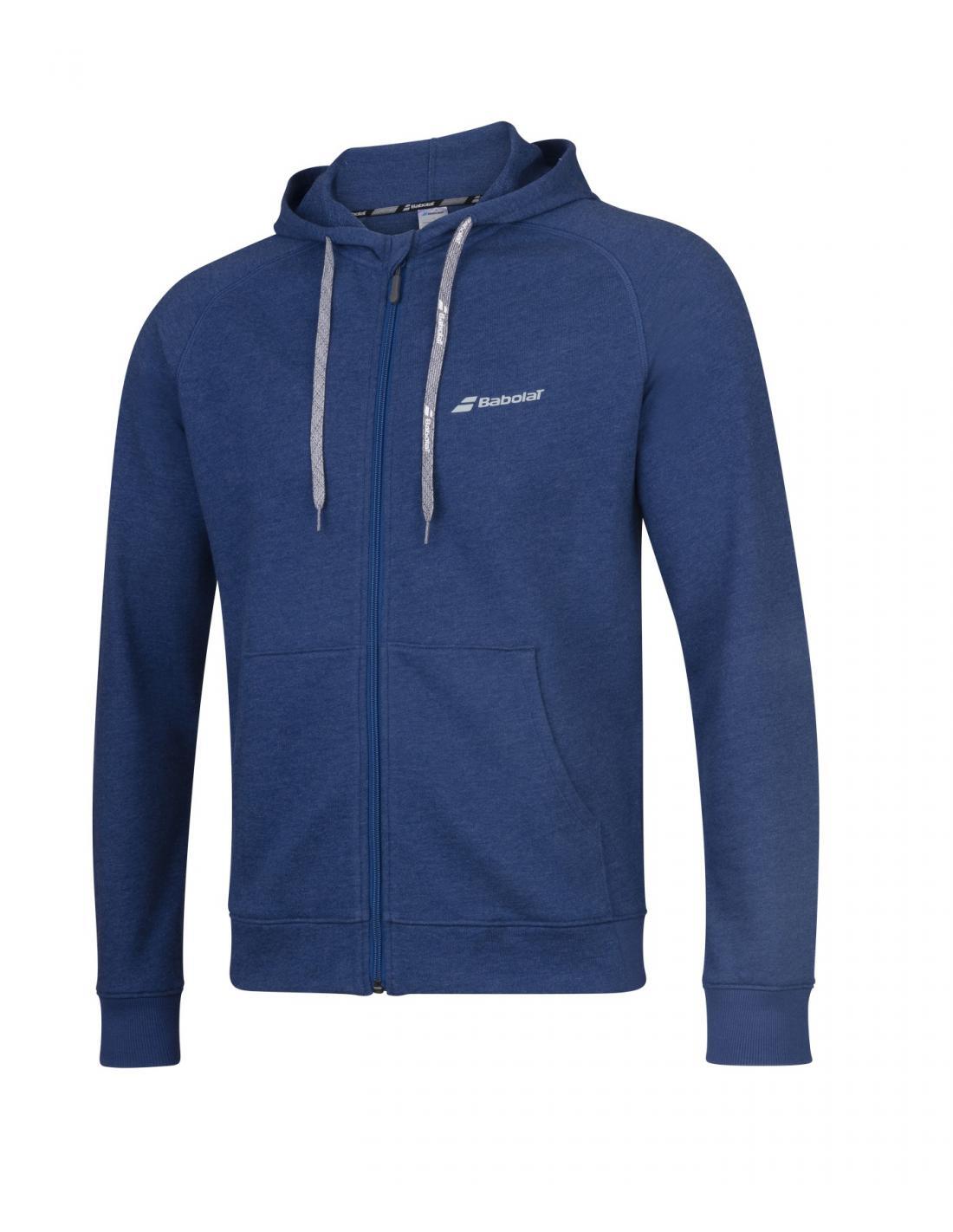 Bluza tenisowa męska Babolat Exercise Hood Jacket estate blue S 3/3