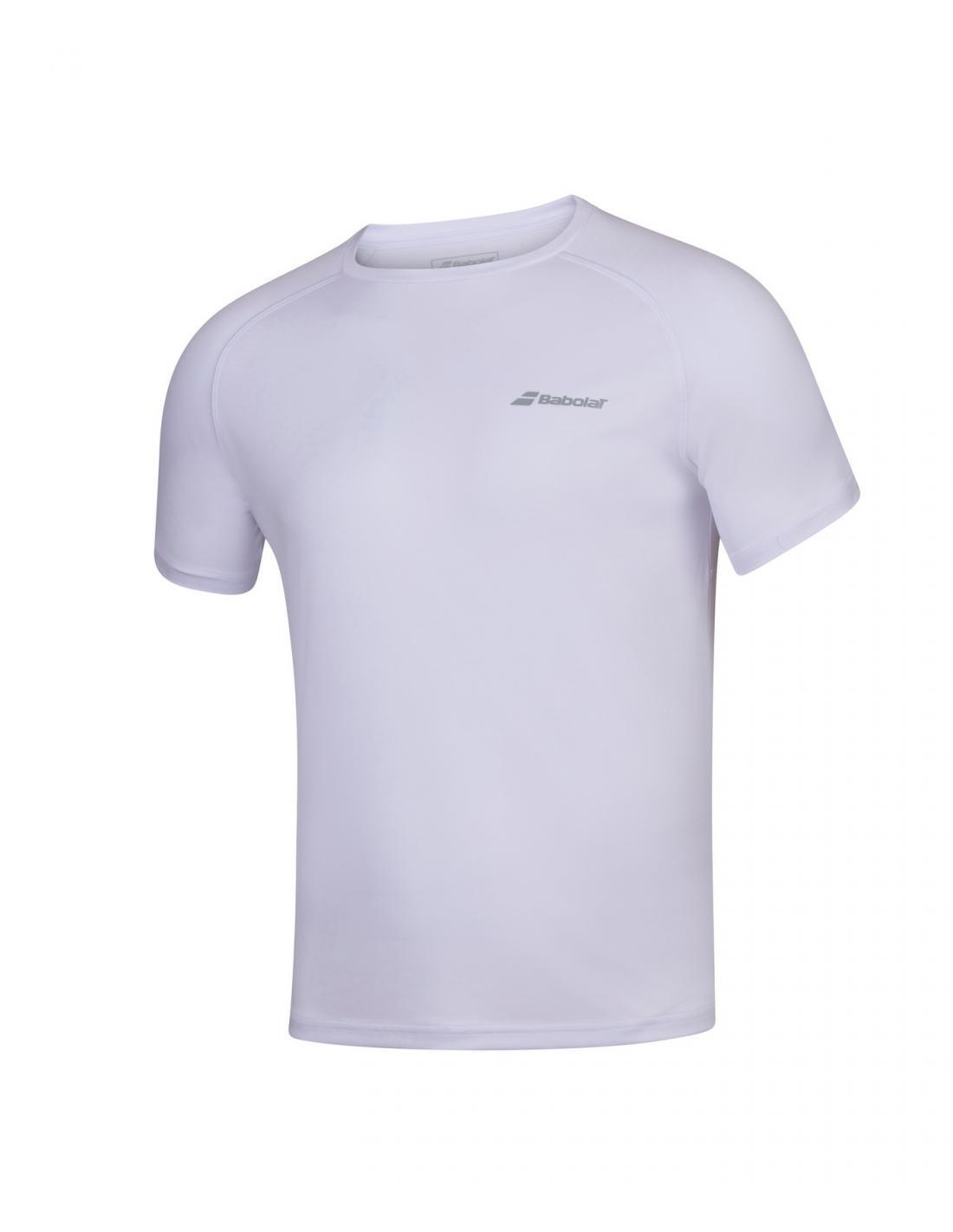 Koszulka chłopięca Babolat Play Crew Neck Tee white 140 3/3