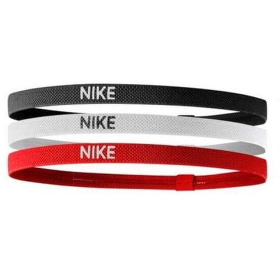 Fascia Per Capelli Elasticizzato Misura Confezione 3 Nike 2.0 Bianco Nero Rosso