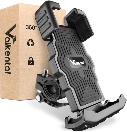 Support pour telephone a velo avec systeme a clic & coussinet en silicone