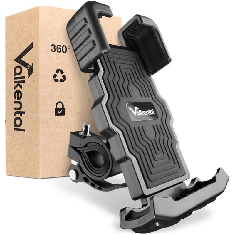 Support pour telephone a velo avec systeme a clic & coussinet en silicone
