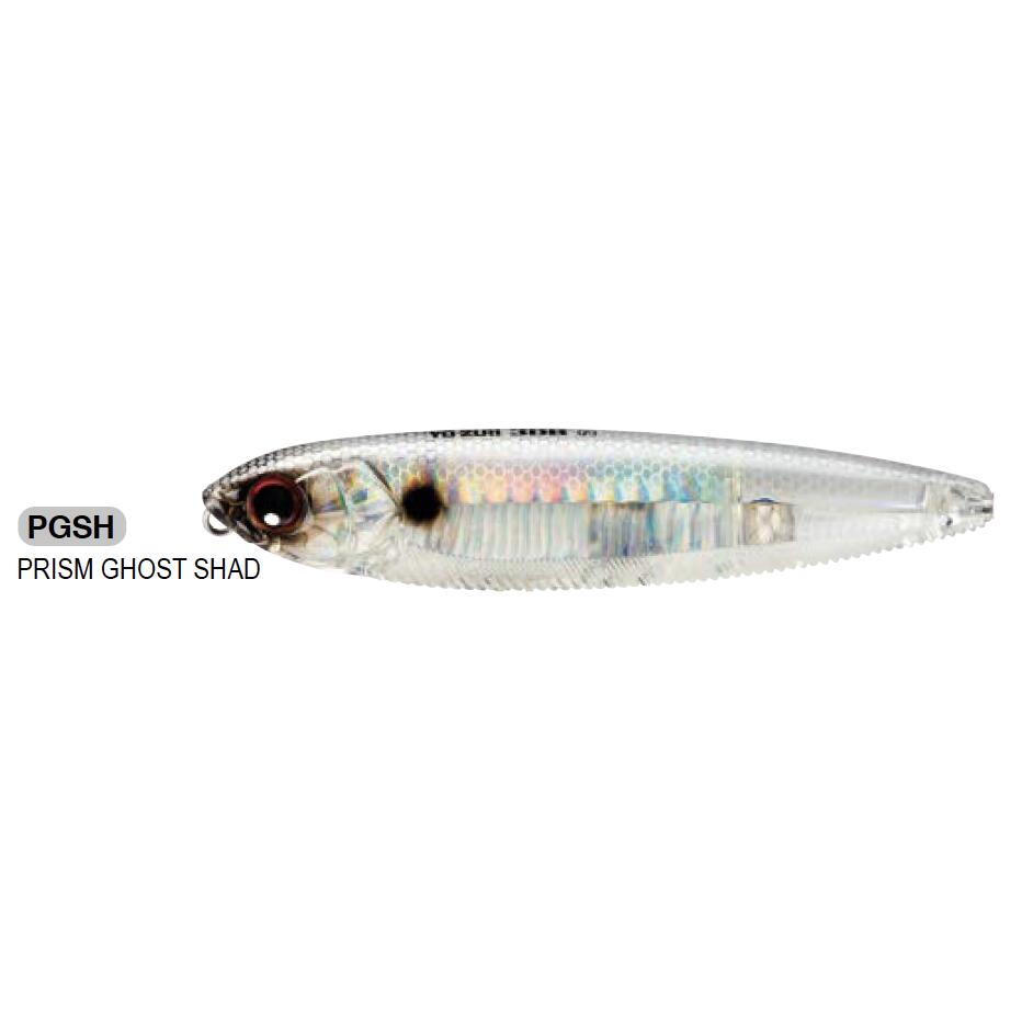 YO-ZURI Lápiz Yo-Zuri 3DB (F) Pez nadador de 10 cm (Prism Ghost Shad)
