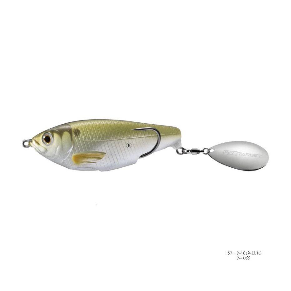 Leurre Souple Live Target Commotion Shad Hollow Body 7cm (Glitter Blue Shad) 2/2