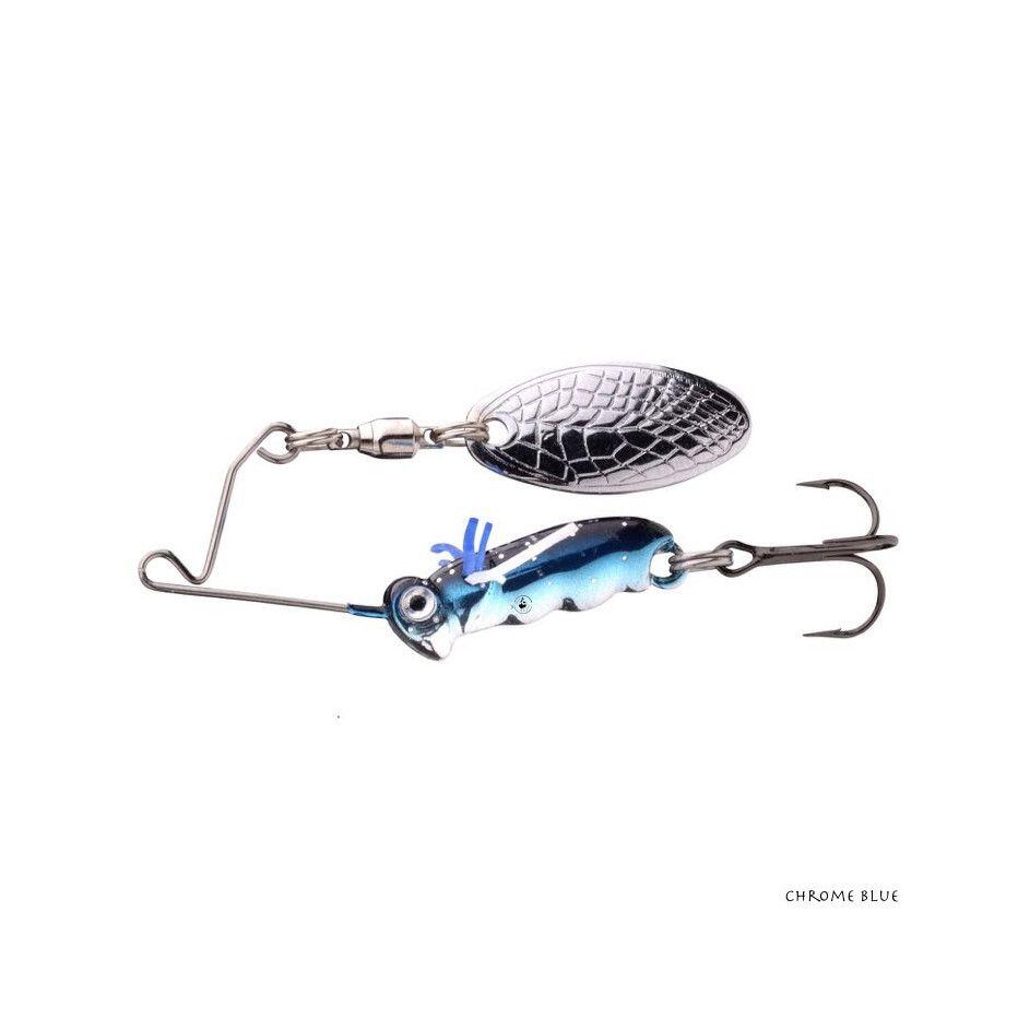 Spro - Leurre Spro Larva Micro Spinnerbait 7g (chrome Blue) - Spinnerbait - Bleu - Taille Unique - Decathlon