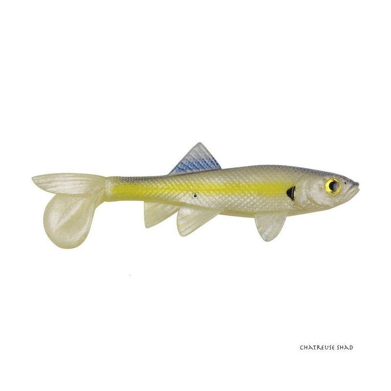 Leurre Souple Berkley Powerbait Sick Fish 10cm (Chartreuse Shad)