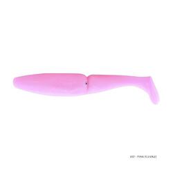 Leurre Souple Sawamura One Up Shad 4 pouces - 8,4cm (107 - Yellow Chart Glitter)