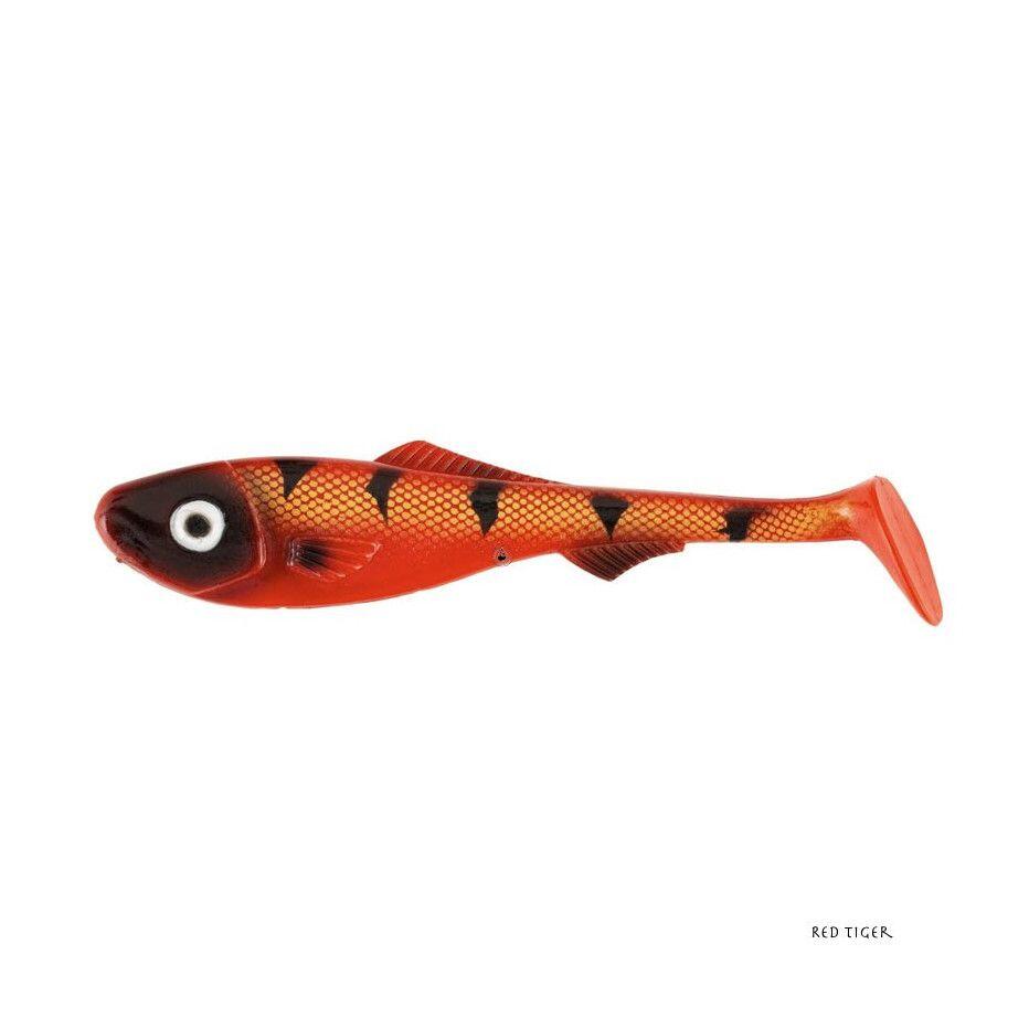 Abu Garcia - Leurre Souple Abu Garcia Beast Zander Shad (9cm - Red Tiger) - Leurre Souple - Rouge - Taille Unique - Decathlon