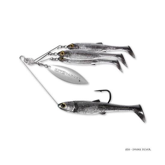 Spinnerbait Live Target Baitball Spinner Rig Medium 14g (850 - Smoke Silver)