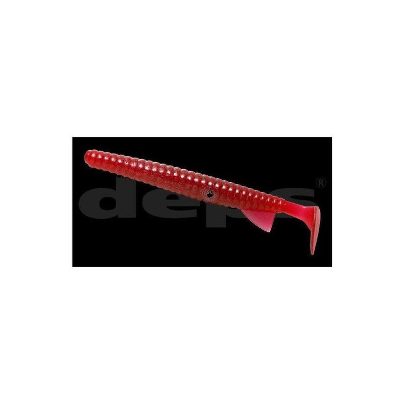 Leurre Deps Deathadder Shad 13cm (Clear Red)