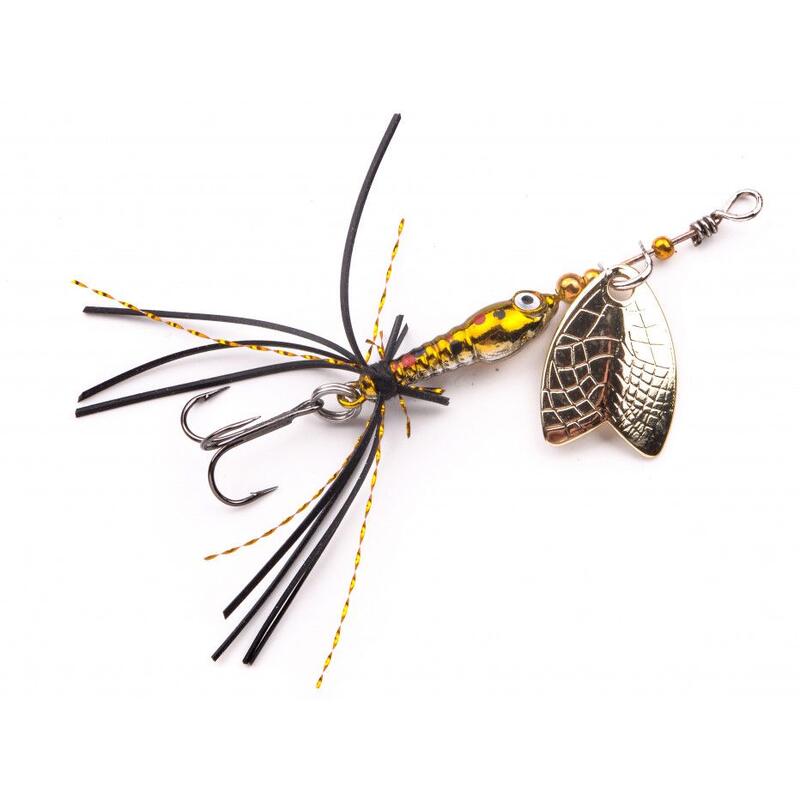 Cuiller Tournante Spro Larva Mayfly Micro Spinner 4g (Brown Trout)