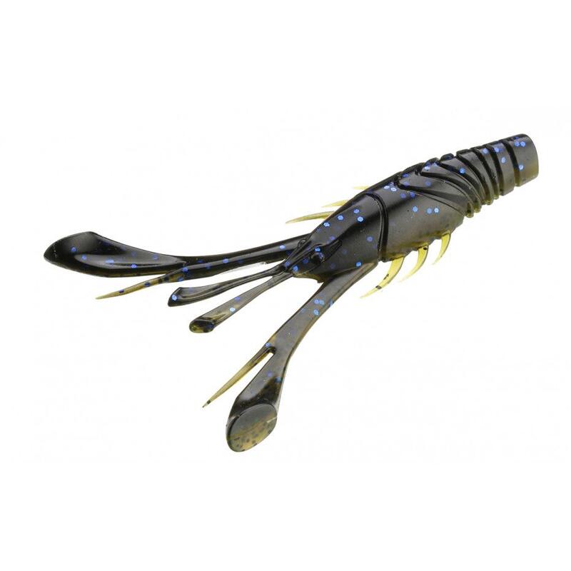 Leurre Souple 13 Fishing Wobble Craw 4.25" (Black & Tan)