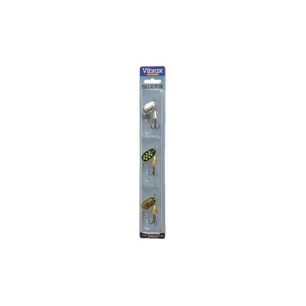 Kit Cuillers Vibrax 2 Blue Fox
