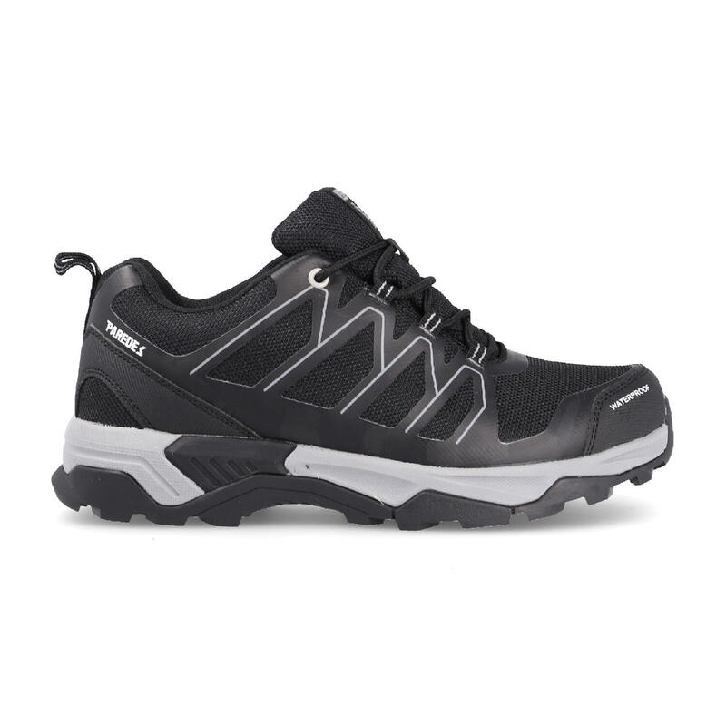 Zapatillas De Montaña y trekking impermeables hombre paredes arroyo con cordones waterproof negro