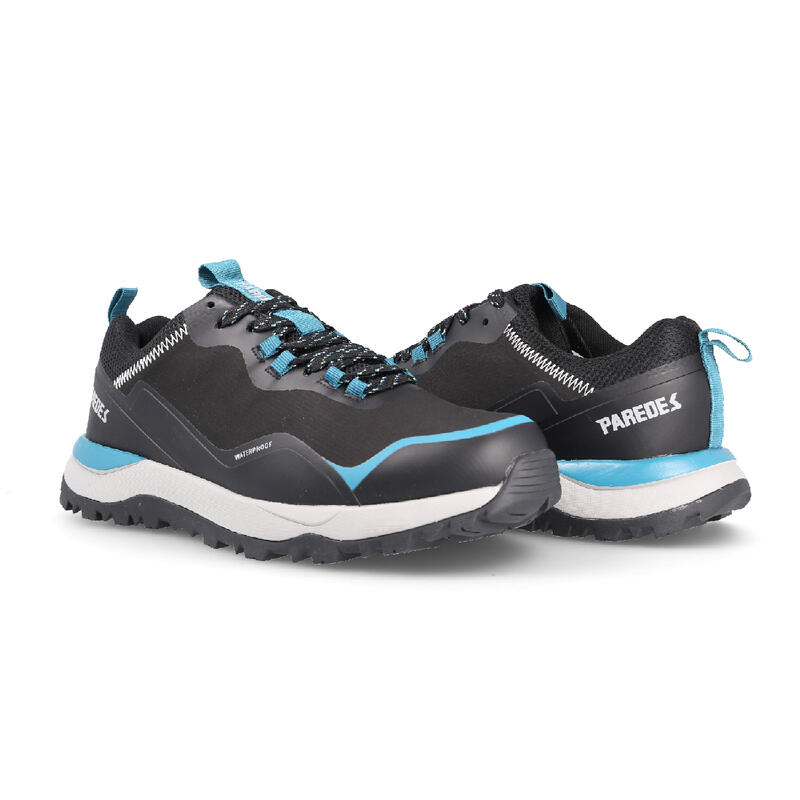 Zapatilla trekking con cordones hombre Bronchales negro