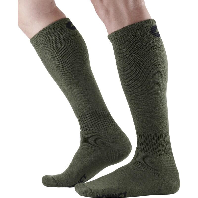 Monnet - Blois - Chaussette Haute De Chasse - 85% Laine Merinos - Chaussettes - Vert - 43/46 - Decathlon