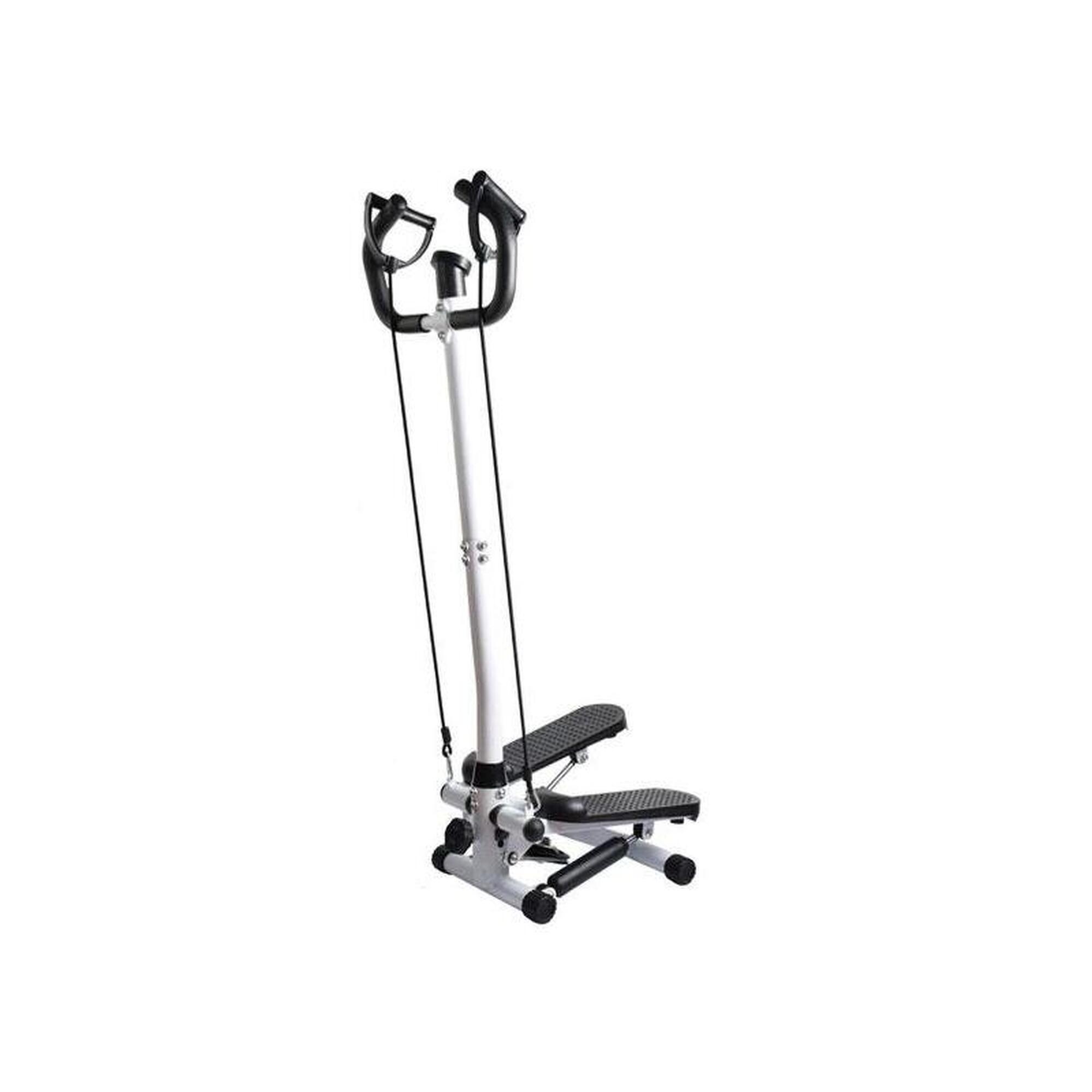 Stepper cu maner FitTronic S160M, afisaj, corzi elastice pentru antrenamentul br