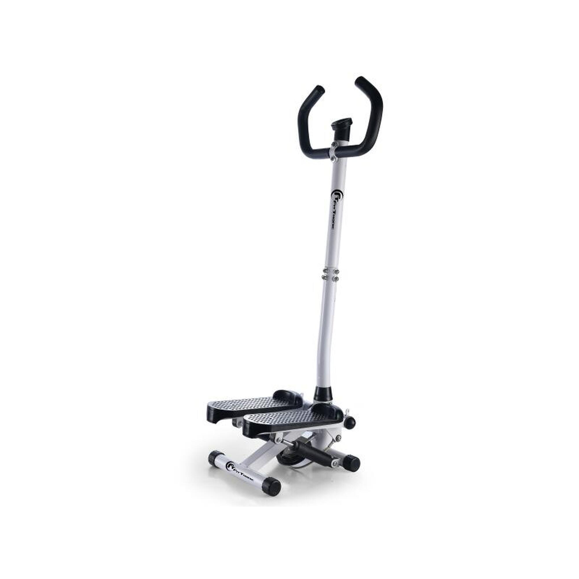 Stepper cu maner FitTronic S160M, afisaj, corzi elastice pentru antrenamentul br