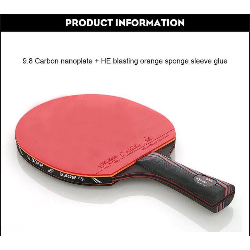 Paleta tenis de masa Boer S6 PRO, 9 straturi lemn 8 Nano Carbon technology