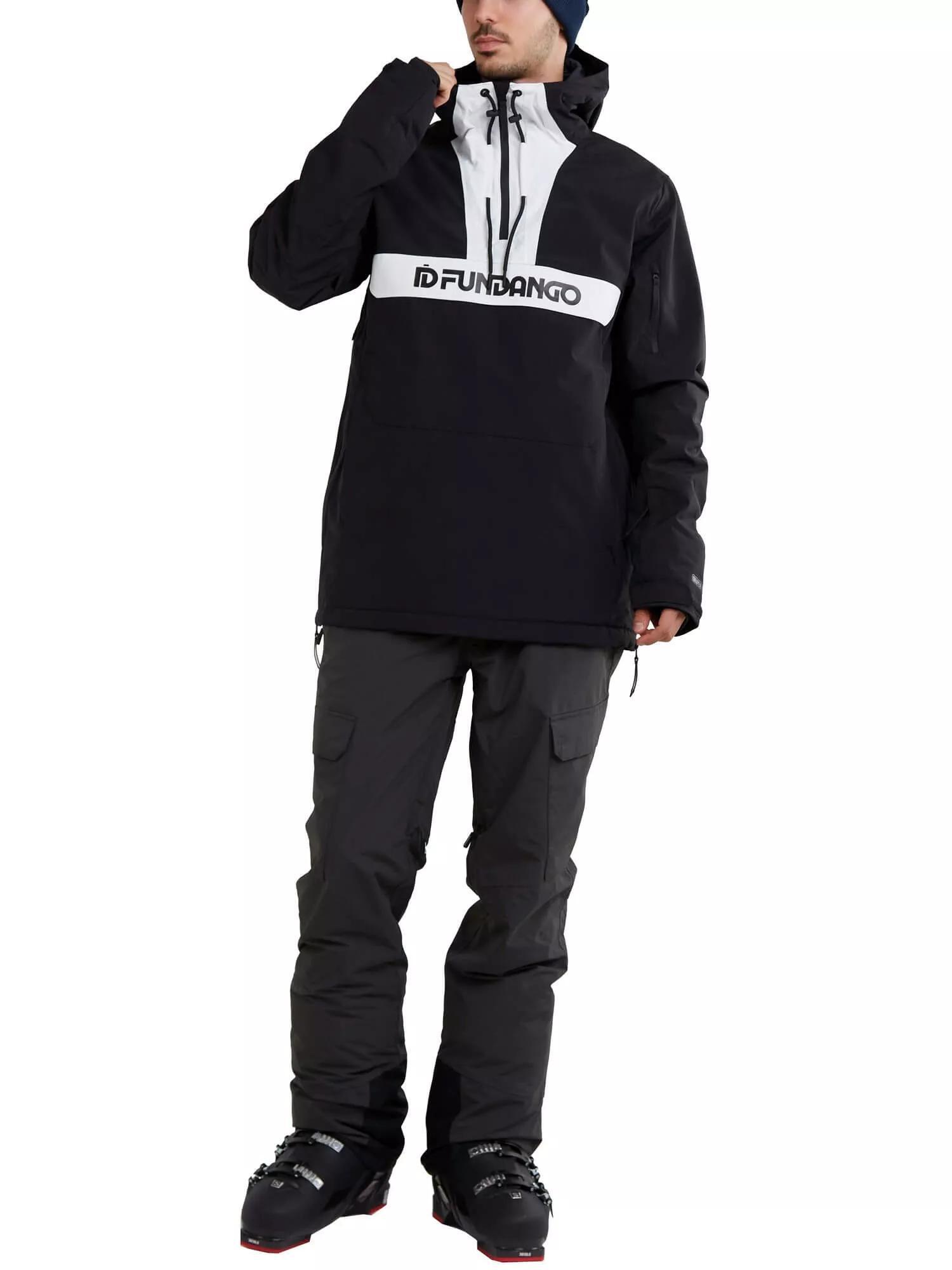 Skijacke Burnaby Logo Anorak Herren - Schwarz 3/7