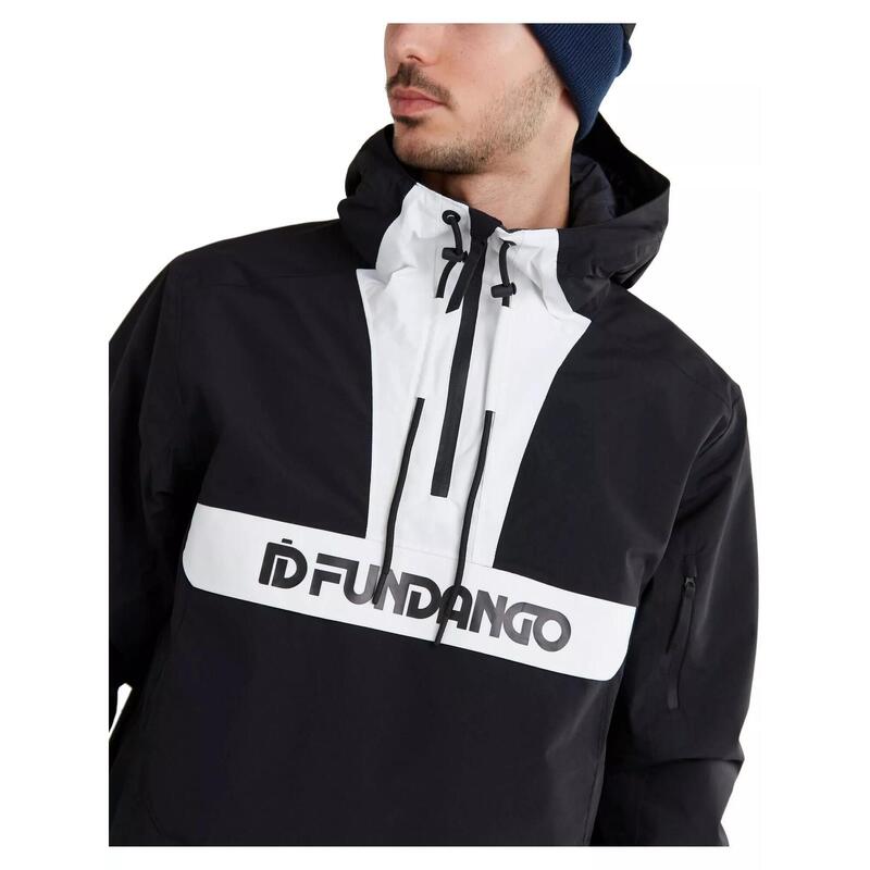 Skijacke Burnaby Logo Anorak Herren - Schwarz