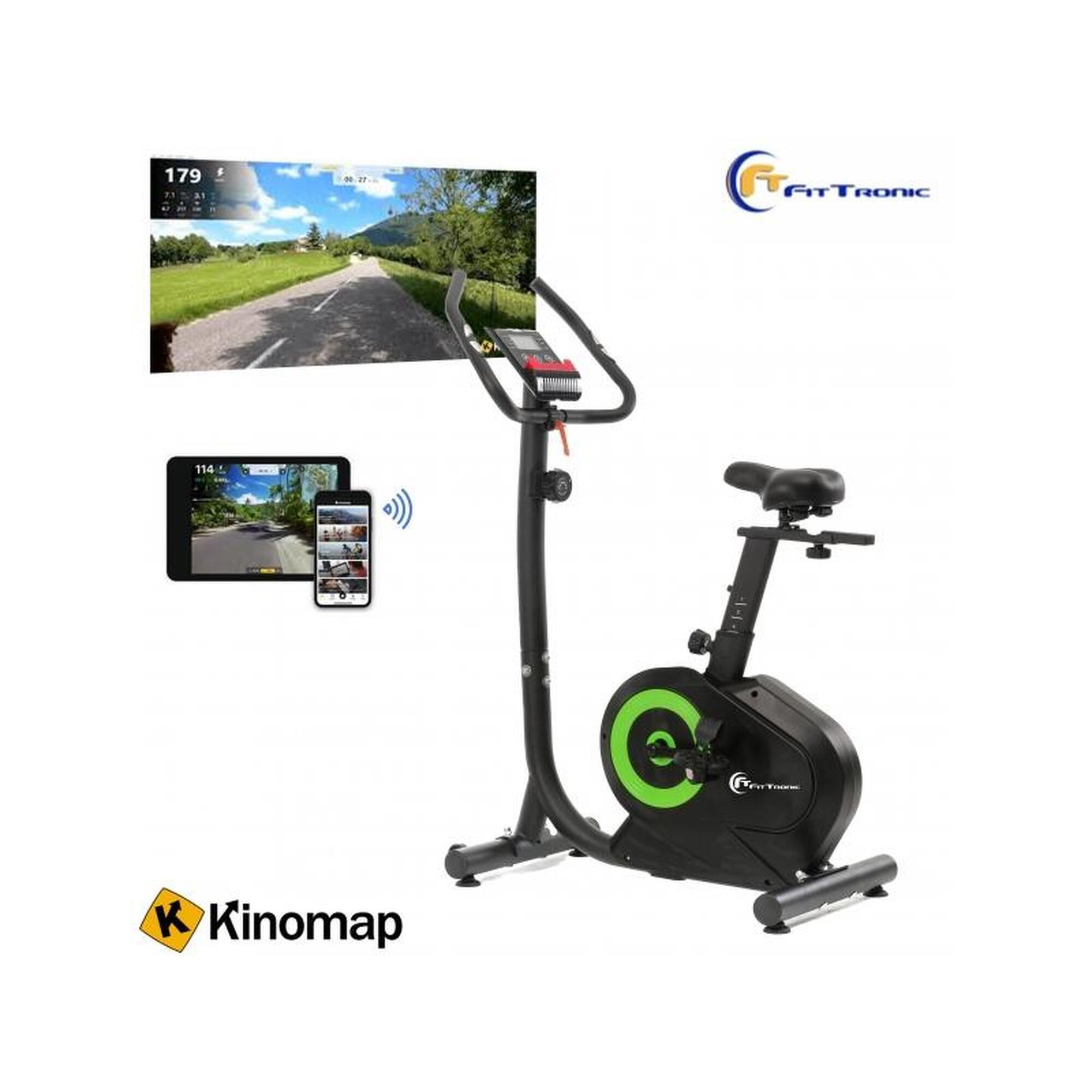 Bicicleta magnetica FitTronic MB5000, Kinomap, Zwift si Z-sport