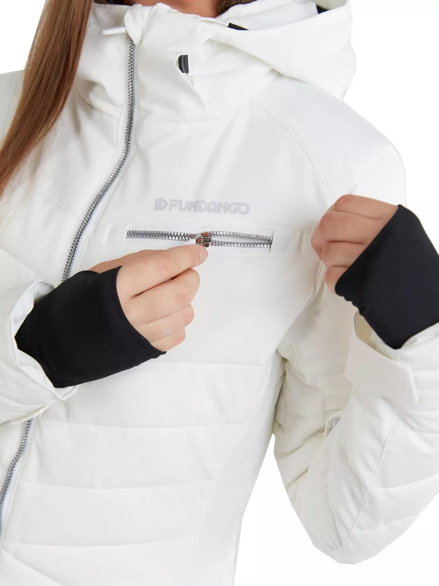 Gesteppt Skijacke Punch Padded Jacket Damen - weiß 4/7