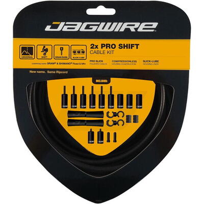 Schakelkabelset 2x pro road & mountain shimano/sram - stealth