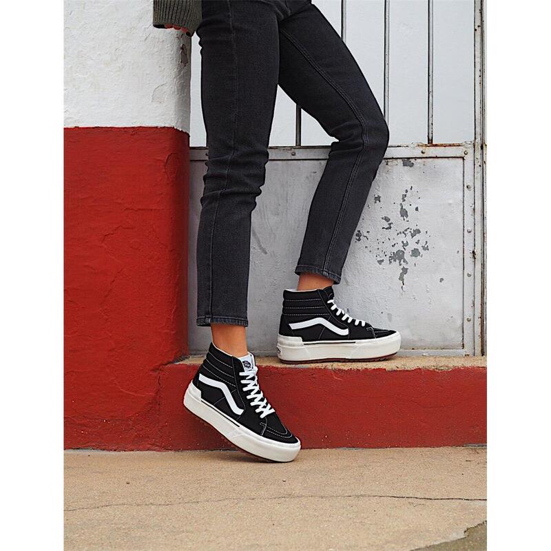 Zapatillas para mujer urbanas Vans Sk8-hi Stacked VN0A4BTW5ZN1 Negro