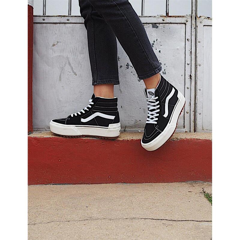 Zapatillas para mujer urbanas Vans Sk8-hi Stacked VN0A4BTW5ZN1 Negro