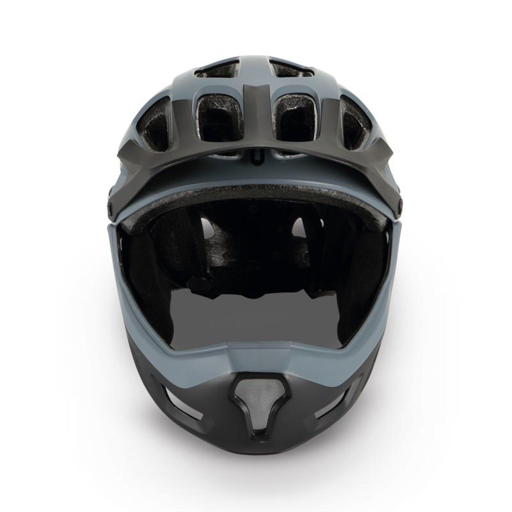 Capacete de bicicleta Integral Ciclismo Downhill e Mountain Ges Preto Cinza T/L 4/5