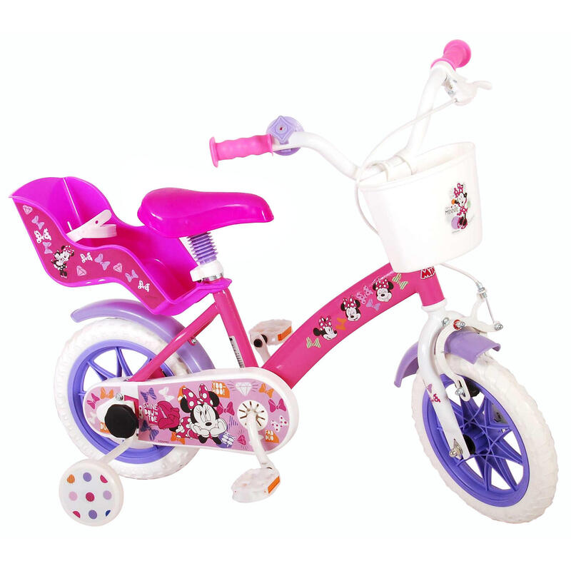 Bicicleta niña Minnie Mouse 12 Pulgadas 3-5 años