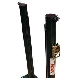 JUEGO POSTES DE PADEL FIJOS Ø 80 MM CON BASE PARA ATORNILLAR -SIN TORNILLERIA-